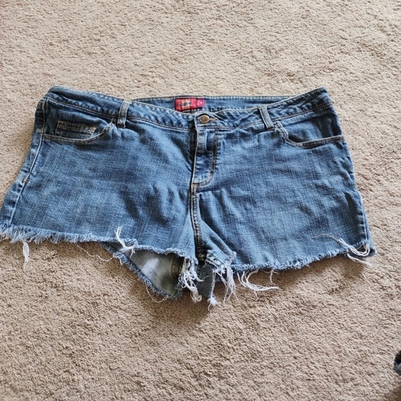 Dickies cut off jean shorts size 16 - Picture 1 of 3